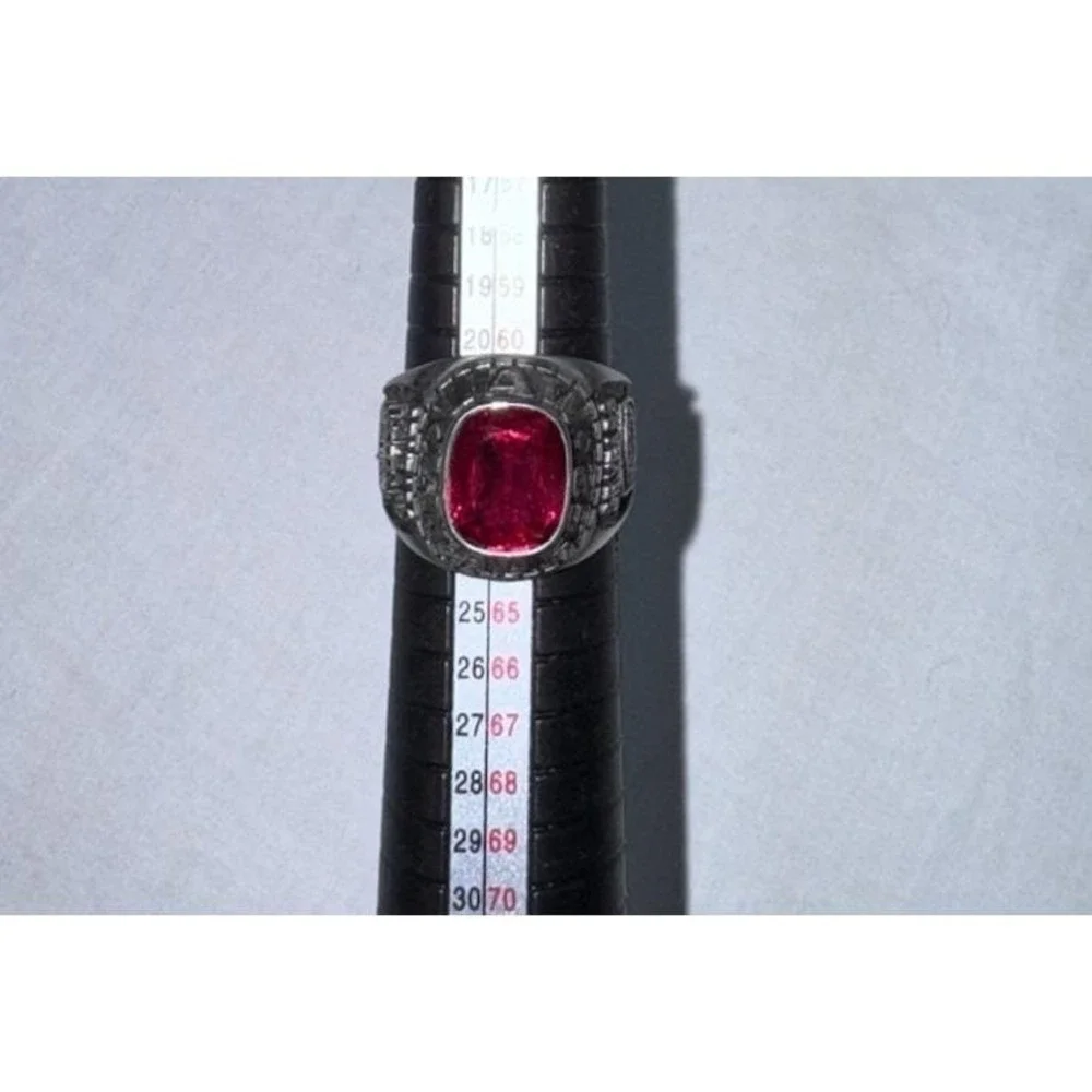 Local 652 UAW Ring-25 Years Of Service Oldsmobile Ring By Gemco Size 10 Red